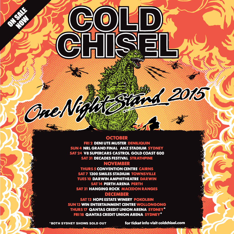 Cold Chisel One Night Stand Tour Tickets One Sale Now! Cold Chisel
